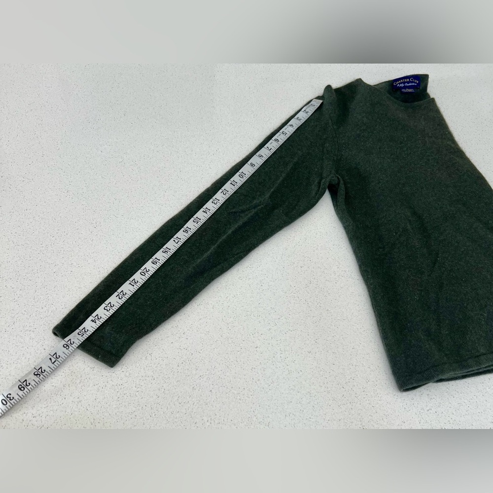Charter Club Women's Dark Gray Crew Neck Sweater - Picture 8 of 8
